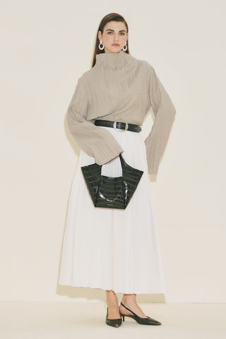 Crush Texture Blouse Stone