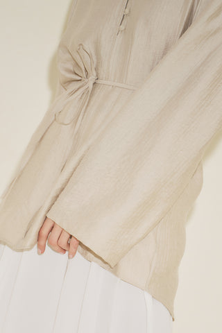 Textured Drape Tunic Stone
