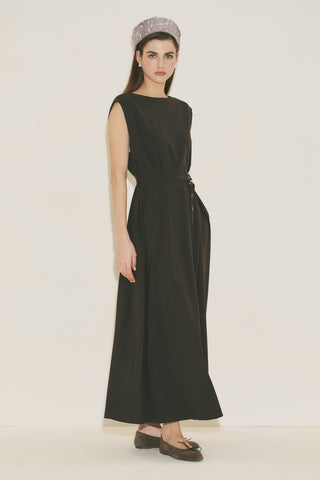 Premium Belted Dress Brown