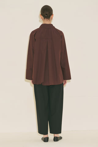 Barrel Leg Trousers Black