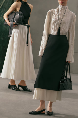 Limited Edition Tiered Skirt Black