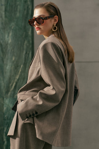 Yui Tailored Blazer Mink