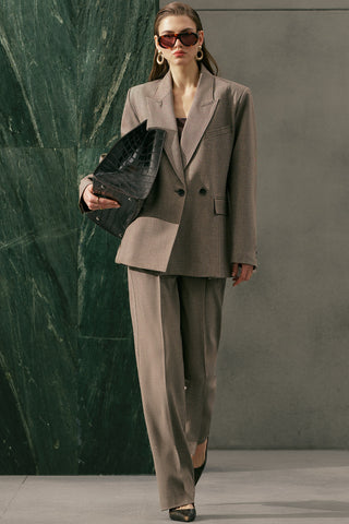 Yui Palazzo Trousers Mink