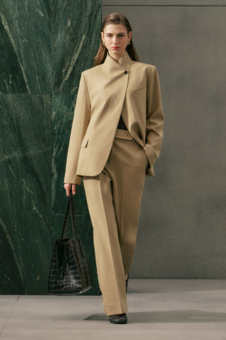 Classic Straight Trousers Camel