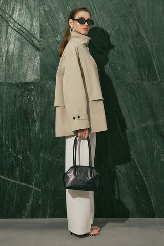 Ria Statement Trench Coat Stone