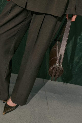 Morgan Oval Bag Dark Brown