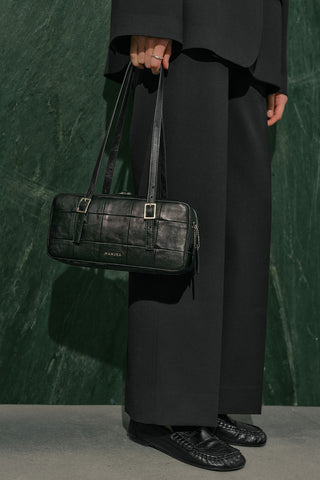 Raina Baguette Bag Black