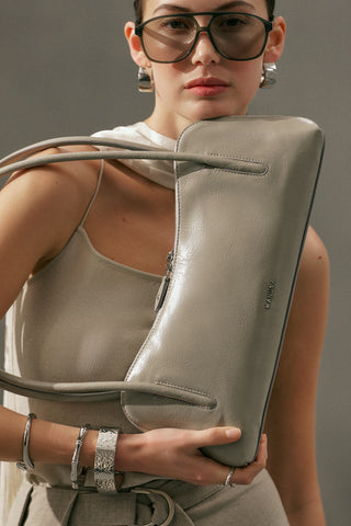 Kera Baguette Bag Grey