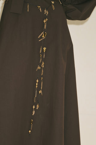 Leaf Design Belt Bronze Black
