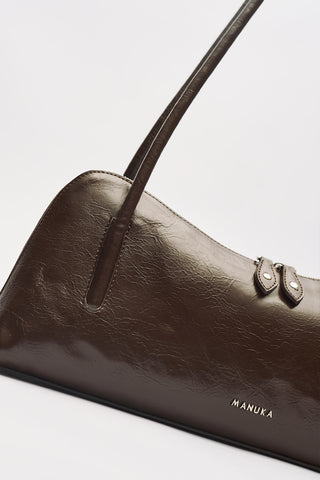 Kera Baguette Bag Brown