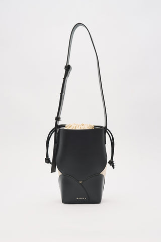Liona Canvas Drawstring Bag Black