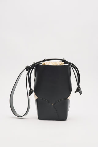 Liona Canvas Drawstring Bag Black