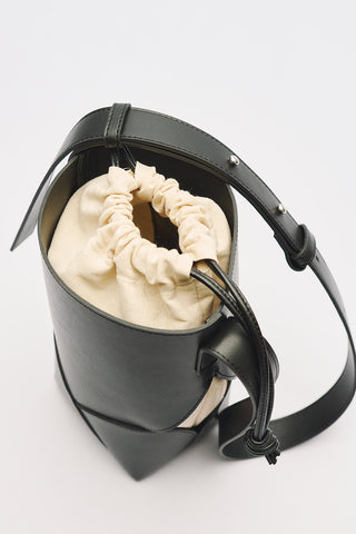Liona Canvas Drawstring Bag Black