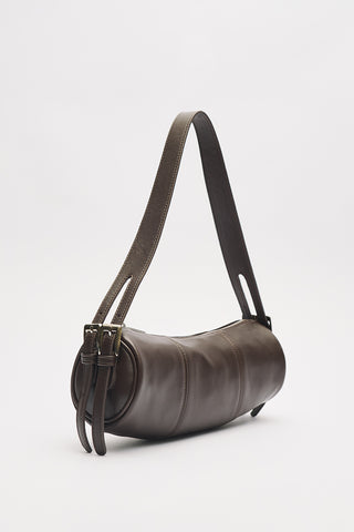 Morgan Oval Bag Dark Brown