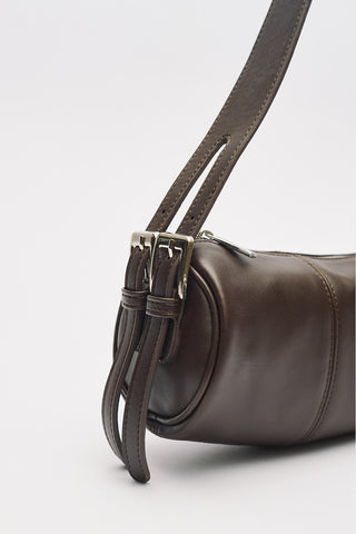 Morgan Oval Bag Dark Brown