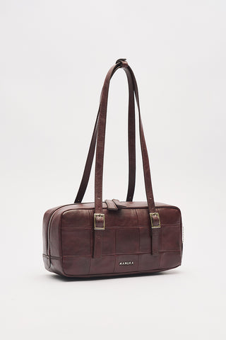 Raina Baguette Bag Burgundy
