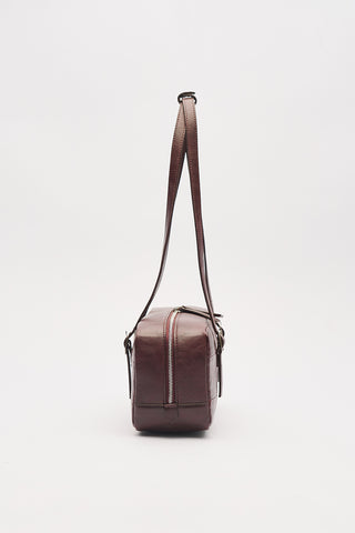 Raina Baguette Bag Burgundy
