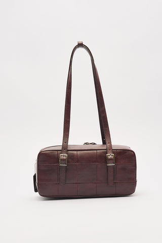 Raina Baguette Bag Burgundy