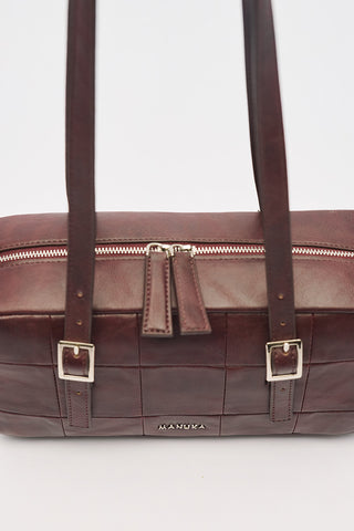 Raina Baguette Bag Burgundy