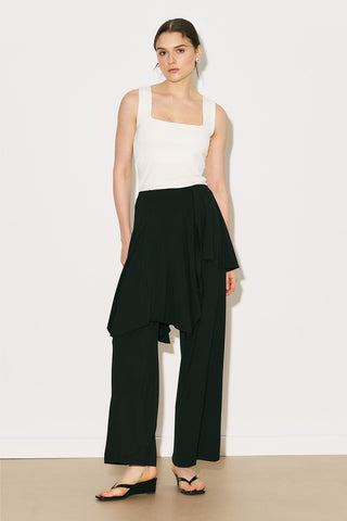 Easy Skirt Effect Trousers Black