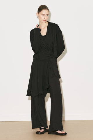 Easy Wrap Blouse Brown