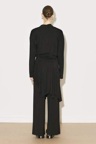 Easy Skirt Effect Trousers Brown