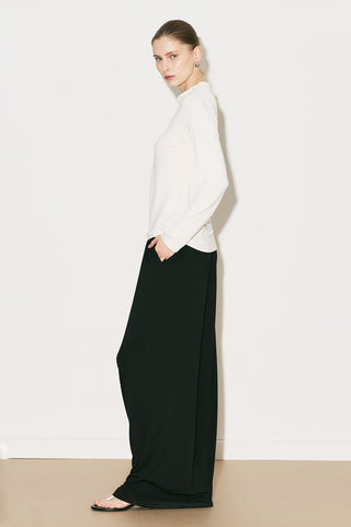 Easy Buttoned Long Sleeve Blouse Ecru
