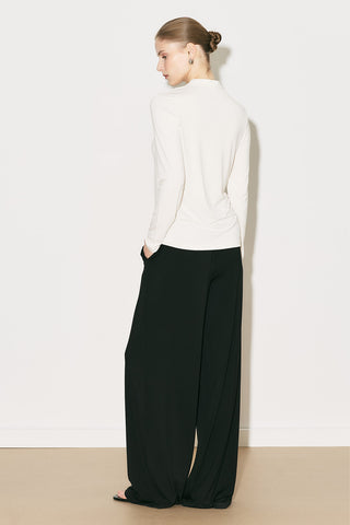 Easy Buttoned Long Sleeve Blouse Ecru
