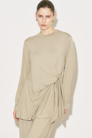 Easy Tie Detail Blouse Stone