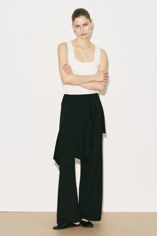 Easy Skirt Effect Trousers Black