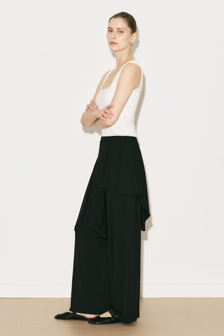 Easy Skirt Effect Trousers Black