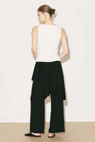 Easy Skirt Effect Trousers Black