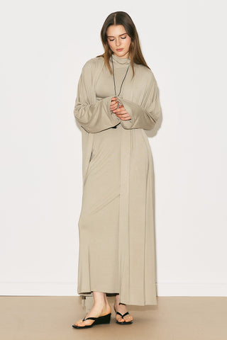 Easy Relaxed Long Kimono Stone