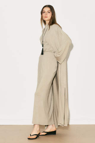 Easy Relaxed Long Kimono Stone