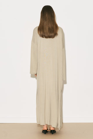 Easy Relaxed Long Kimono Stone