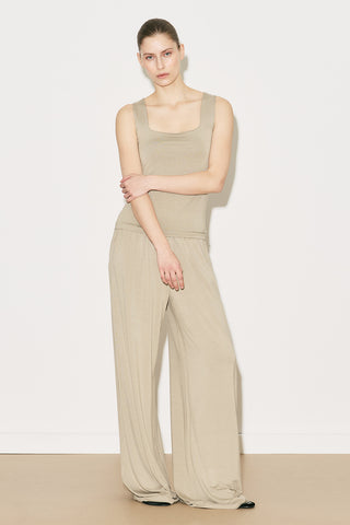 Easy Sleeveless Square Neck Blouse Stone
