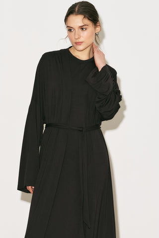 Easy Relaxed Long Kimono Brown