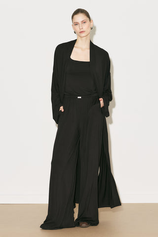 Easy Relaxed Long Kimono Brown