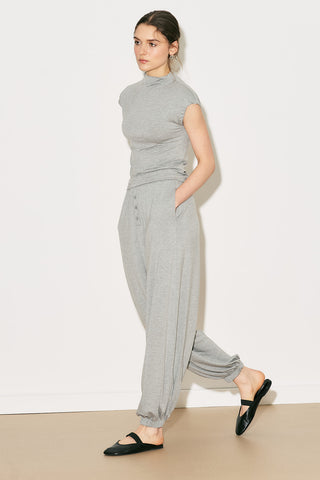 Easy Sleeveless Blouse Grey Melange