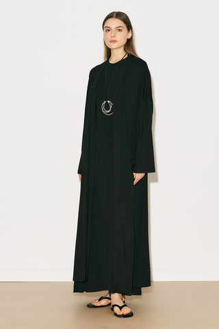Easy Relaxed Long Kimono Black