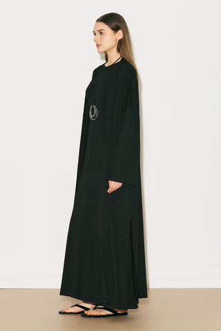Easy Relaxed Long Kimono Black