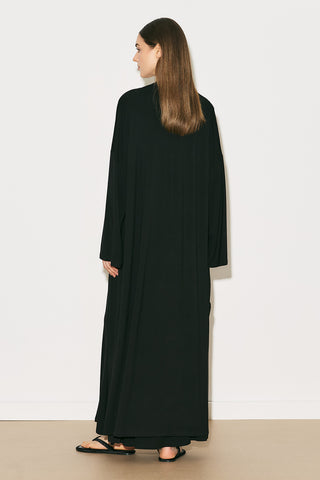 Easy Relaxed Long Kimono Black