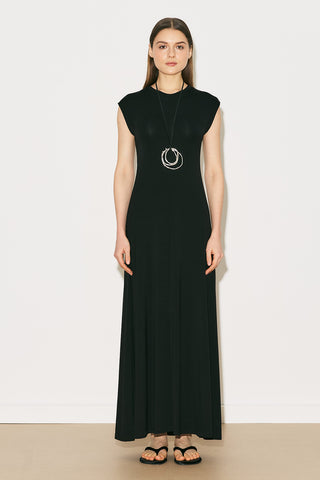 Easy Relaxed Long Dress Black