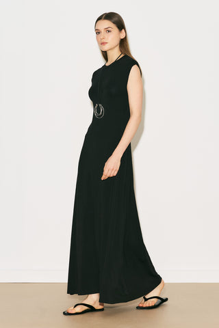 Easy Relaxed Long Dress Black