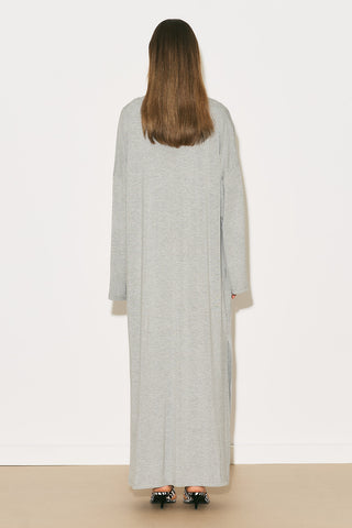 Easy Relaxed Long Kimono Grey Melange