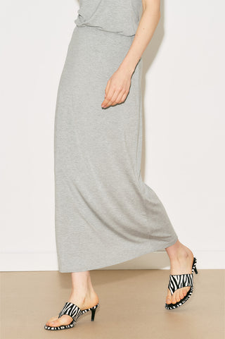 Easy Relaxed Skirt Grey Melange