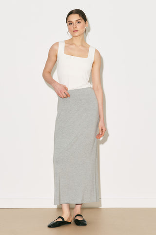 Easy Relaxed Skirt Grey Melange