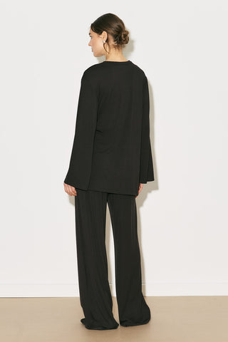 Easy Tie Detail Blouse Brown