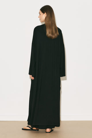 Easy Relaxed Long Kimono Black