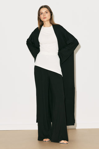 Easy Relaxed Long Kimono Black